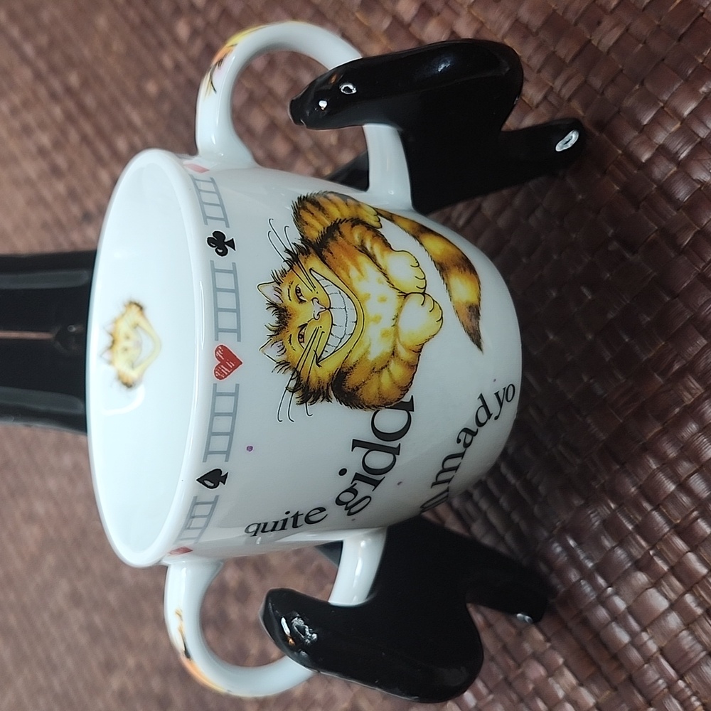 2010 Paul Cardew England Grimm Cat Alice In Wonderland Child Illustrated Mug